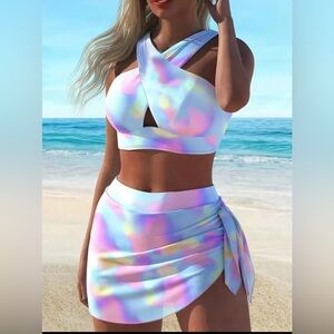 2piece Ombré Crisscross Hi-Stretch Binki
